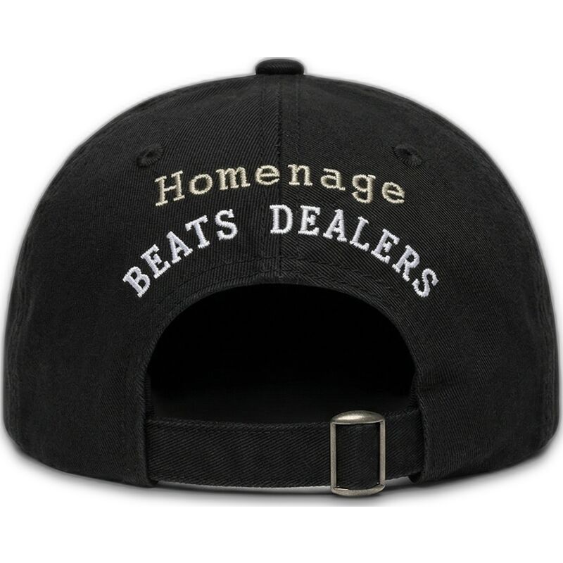 cappellino-curvo-nero-regolabile-records-music-shapes-identity-the-90s-di-homenage