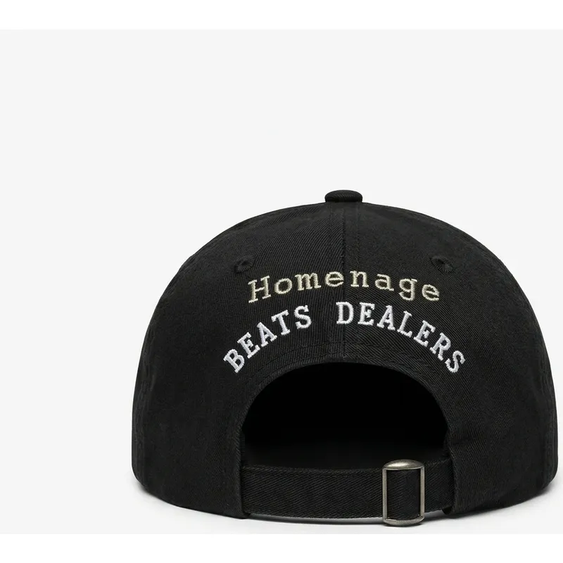 homenage-curved-brim-records-music-shapes-identity-the-90s-black-adjustable-cap