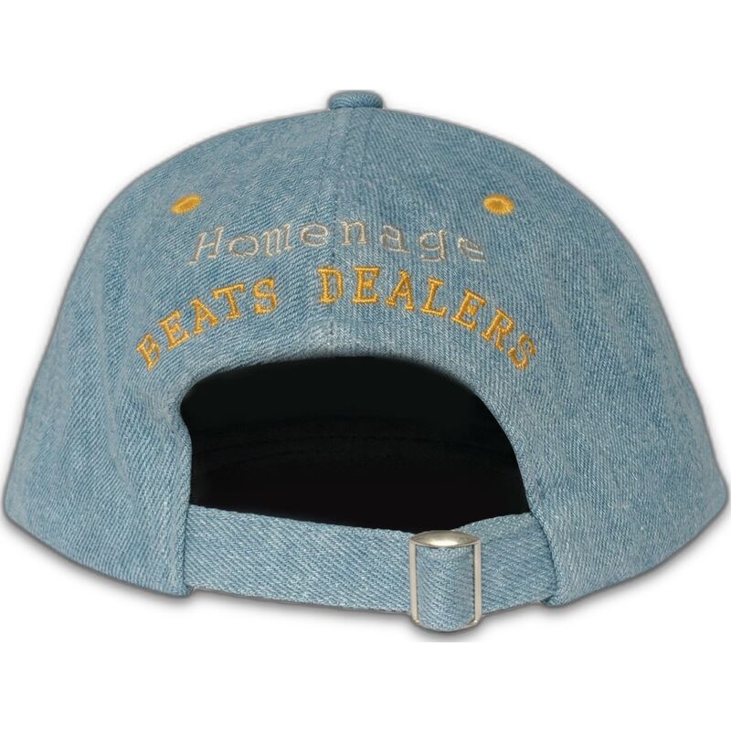 cappellino-curvo-blu-regolabile-denim-records-music-shapes-identity-the-90s-di-homenage