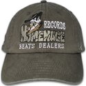 dunkelgraue-verstellbare-curved-cap-records-music-shapes-identity-the-90s-von-homenage