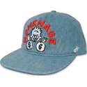 cappello-piatto-blu-snapback-denim-money-music-shapes-identity-the-snap-di-homenage