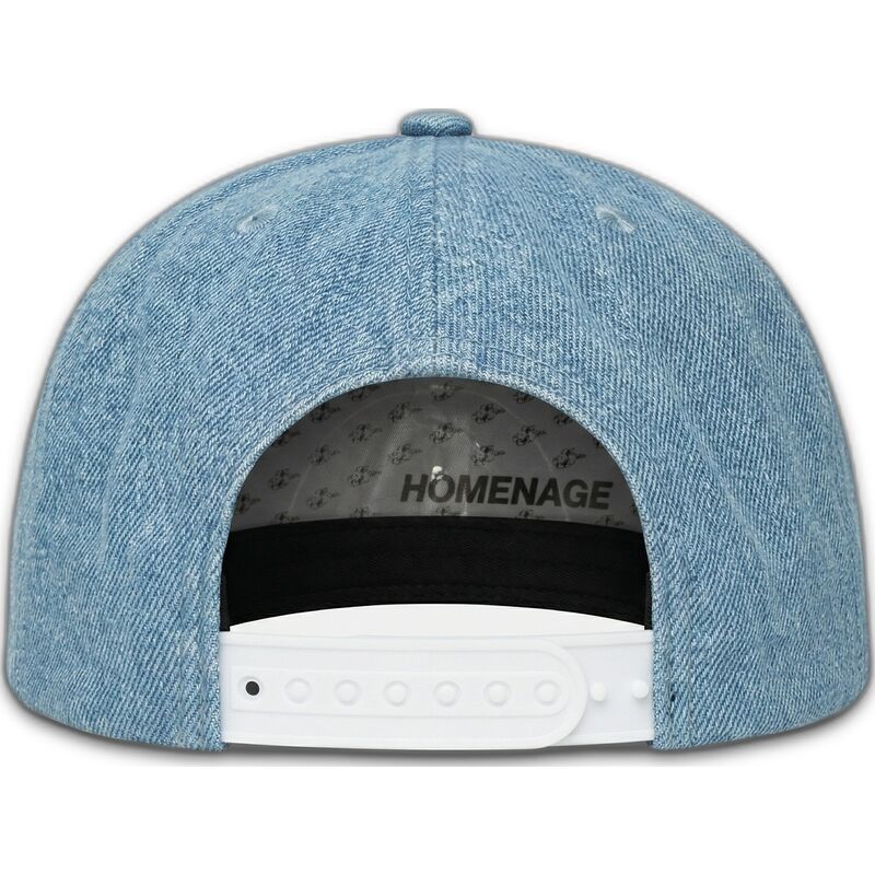 cappello-piatto-blu-snapback-denim-money-music-shapes-identity-the-snap-di-homenage