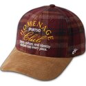mehrfarbige-gebogene-snapback-kappe-plaid-club-sport-the-ball-von-homenage