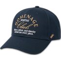 petten-gebogen-marineblauw-snapback-the-ball-van-homenage