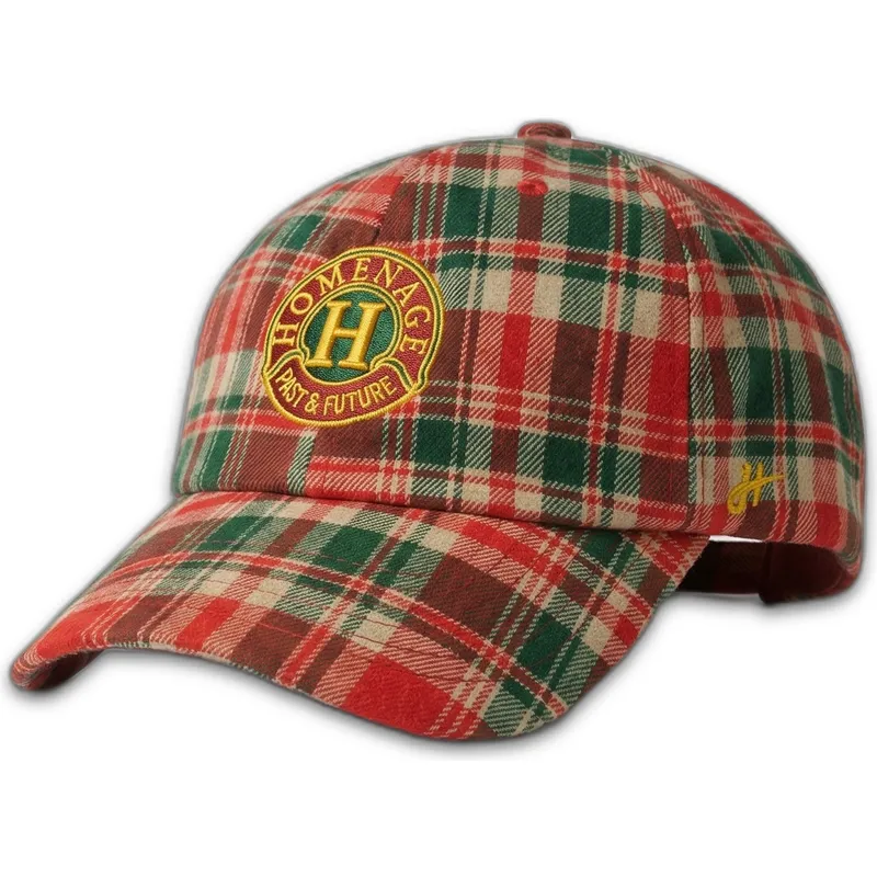 gebogene-mehrfarbige-verstellbare-kappe-plaid-resort-sport-the-90s-von-homenage