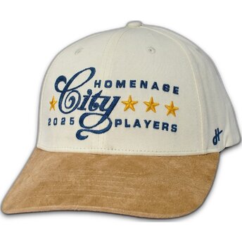Petten gebogen khaki snapback marrón Suede Players Sport The Ball van Homenage