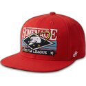 petten-plat-rood-snapback-the-snap-van-homenage