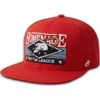 Cappello piatto rosso snapback Game Sport The Snap di Homenage
