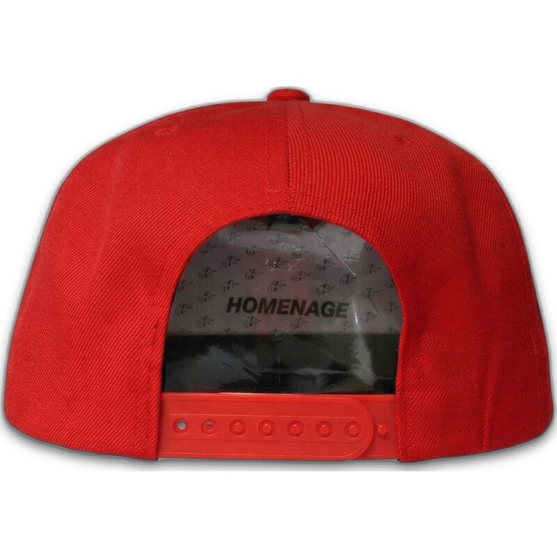 petten-plat-rood-snapback-the-snap-van-homenage petten-plat-rood-snapback-the-snap-van-homenage