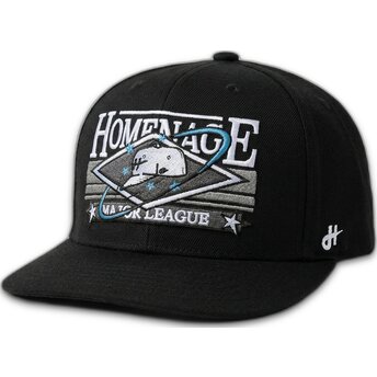 Petten plat zwart snapback Game Sport The Snap van Homenage
