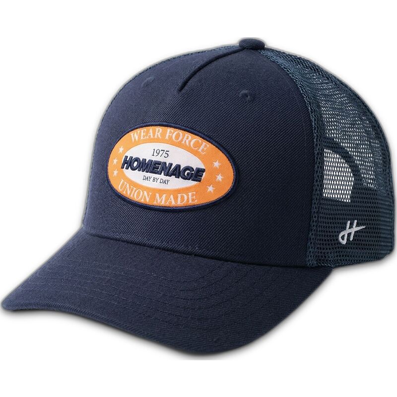 petten-gebogen-marineblauw-snapback-the-trucker-van-homenage petten-gebogen-marineblauw-snapback-the-trucker-van-homenage