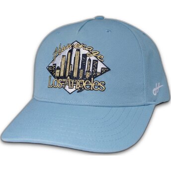 Petten gebogen blauw snapback LASKY Skylines The Retro van Homenage