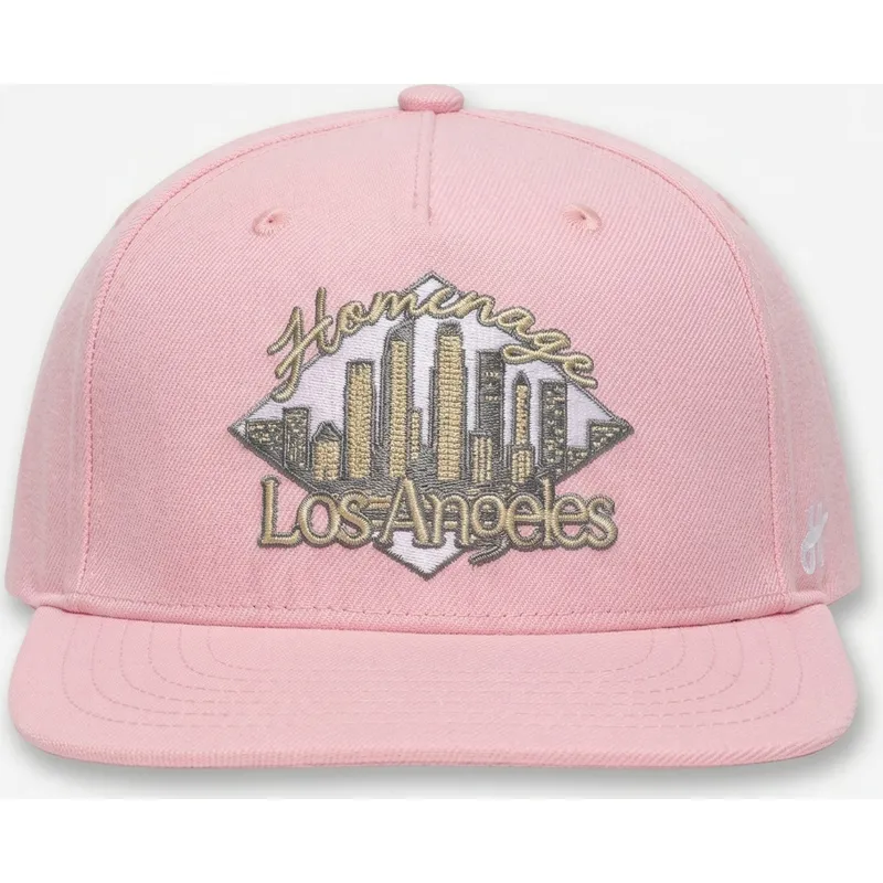 homenage-flat-brim-lasky-skylines-the-retro-pink-snapback-cap