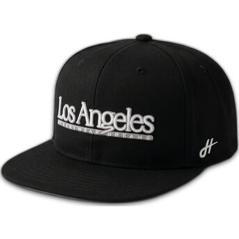 Petten plat zwart snapback Los Angeles Skylines The Snap van Homenage