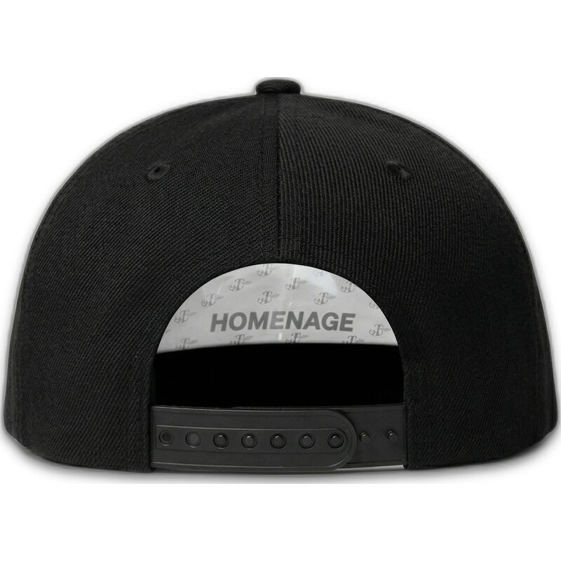 petten-plat-zwart-snapback-the-snap-van-homenage petten-plat-zwart-snapback-the-snap-van-homenage