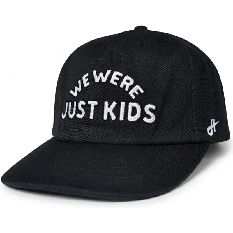 gorra-curva-negra-snapback-just-kids-the-retro-de-homenage