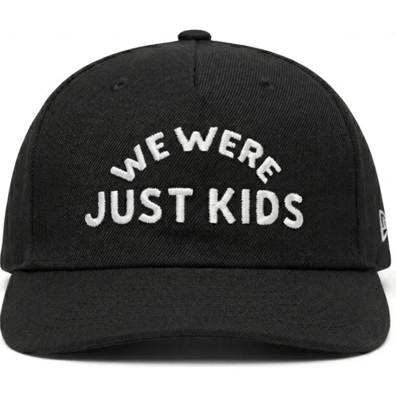 gorra-curva-negra-snapback-just-kids-the-retro-de-homenage