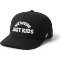 svart-bojd-keps-snapback-just-kids-outline-the-retro-fran-homenage