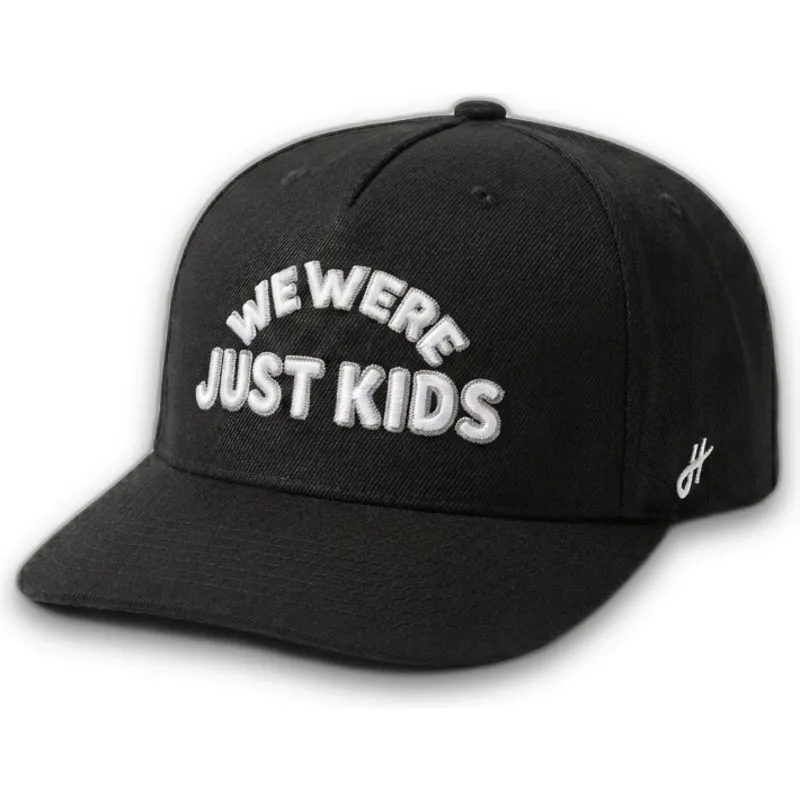 cappellino-curvo-nero-snapback-just-kids-outline-the-retro-di-homenage