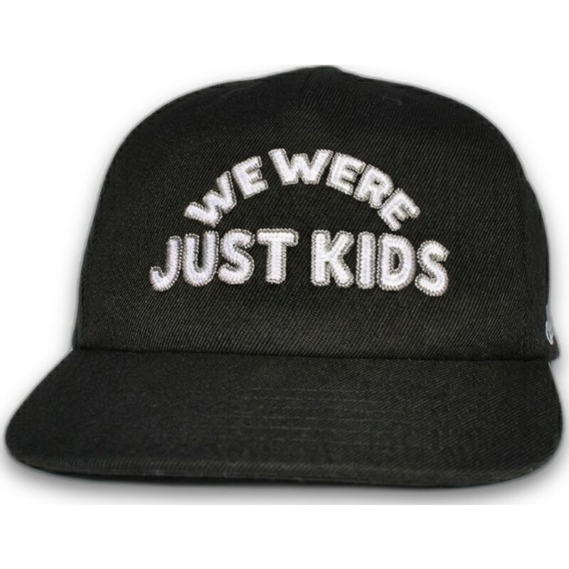 cappellino-curvo-nero-snapback-just-kids-outline-the-retro-di-homenage