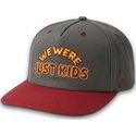 cappellino-curvo-grigio-e-rosso-snapback-just-kids-the-retro-di-homenage