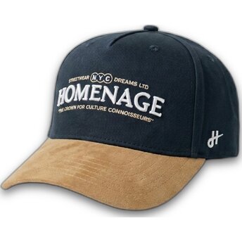 Καπέλο με καμπύλη γείσο ναυτικό μπλε και καφέ snapback Vintage Liberty Sport The Retro της Homenage