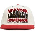 cappello-piatto-beige-e-rosso-snapback-nysky-skylines-the-snap-di-homenage