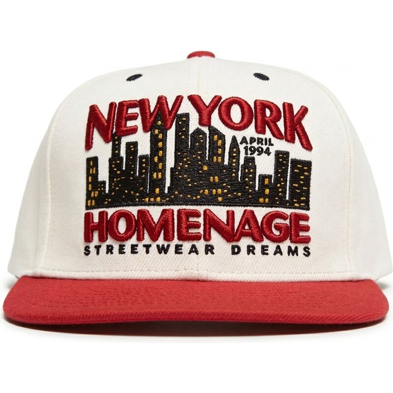 petten-plat-rood-snapback-the-snap-van-homenage