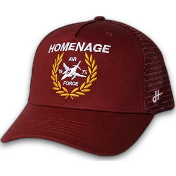 Gorra trucker roja Jet Military Surplus The Trucker de Homenage