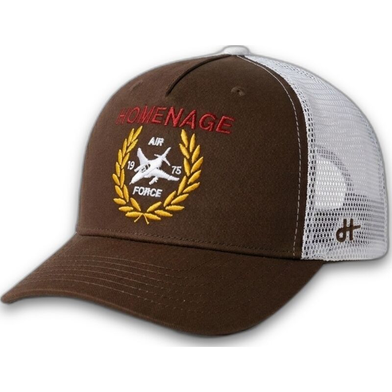 cappellino-trucker-marrone-scuro-e-bianco-jet-military-surplus-the-trucker-di-homenage