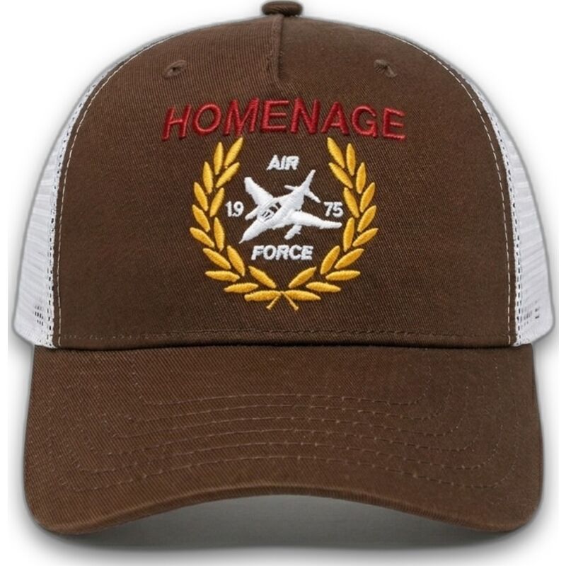 gorra-trucker-marron-oscuro-y-blanca-jet-military-surplus-the-trucker-de-homenage