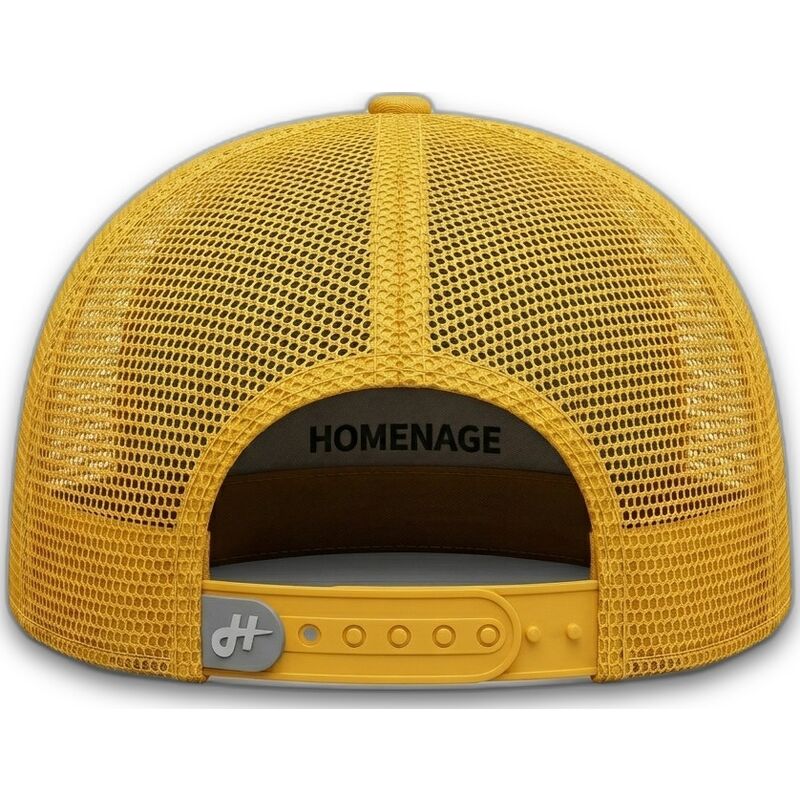 petten-gebogen-geel-snapback-the-trucker-van-homenage petten-gebogen-geel-snapback-the-trucker-van-homenage