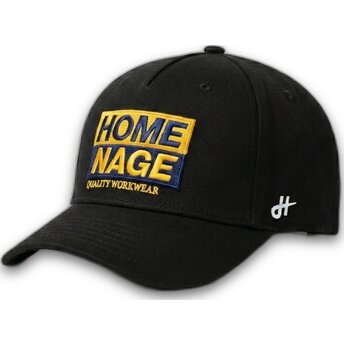 Petten gebogen zwart snapback The Retro van Homenage