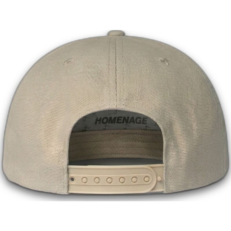 homenage-curved-brim-decker-workwear-the-retro-beige-snapback-cap