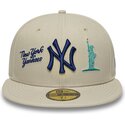 petten-plat-beige-aangepast-59fifty-city-icon-van-new-york-yankees-mlb-van-new-era