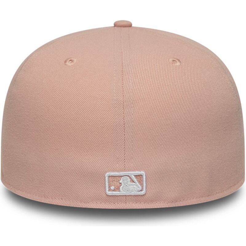 petten-plat-roze-aangepast-59fifty-league-essential-van-new-york-yankees-mlb-van-new-era