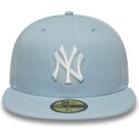 petten-plat-blauw-aangepast-claro-59fifty-league-essential-van-new-york-yankees-mlb-van-new-era