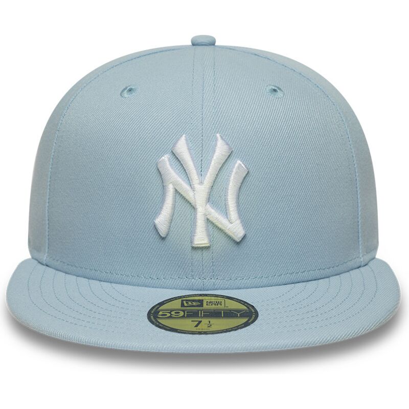 petten-plat-blauw-fitted-59fifty-league-essential-van-new-york-yankees-mlb-van-new-era
