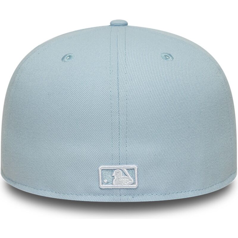 petten-plat-blauw-fitted-59fifty-league-essential-van-new-york-yankees-mlb-van-new-era