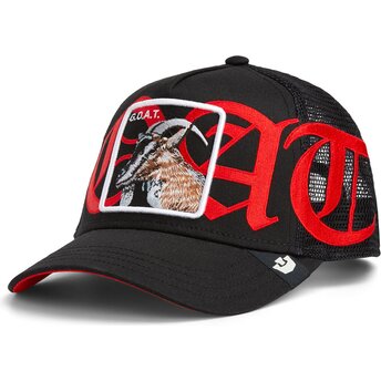 Gorra trucker negra cabra Old English Goat The Farm de Goorin Bros.