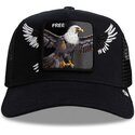 petten-gebogen-zwart-snapback-wings-free-the-farm-van-goorin-bros