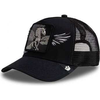 Petten gebogen zwart snapback The Farm van Goorin Bros.