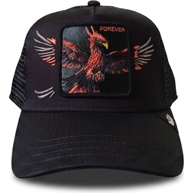 petten-gebogen-zwart-snapback-wings-forever-the-farm-van-goorin-bros