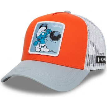 Gorra trucker multicolor Pitufo Fortachón SMU2 STRB Los Pitufos de Capslab
