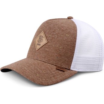 Petten gebogen bruin snapback HFT JerseySpots van Djinns