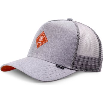Petten gebogen grijs snapback HFT OxfordContra van Djinns