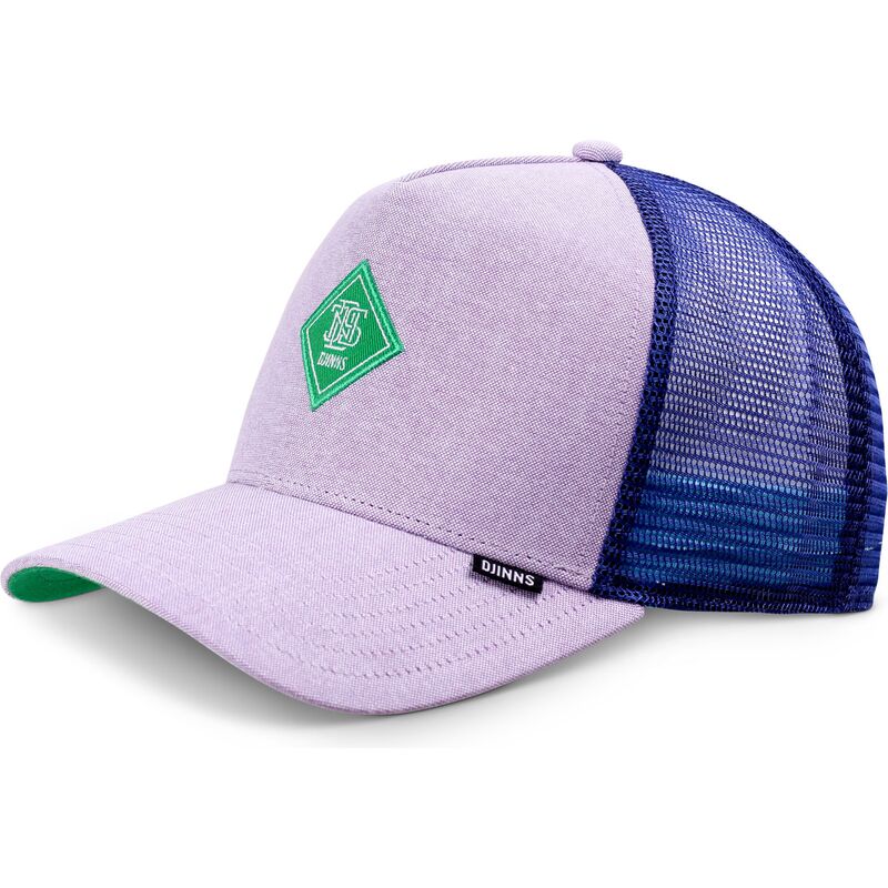 gorra-trucker-violeta-con-logo-verde-hft-oxfordcontra-de-djinns