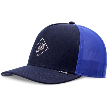 Petten gebogen marineblauw snapback HFT FineFine van Djinns