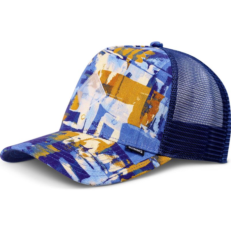 petten-gebogen-blauw-snapback-marron-hft-patternabstract-van-djinns