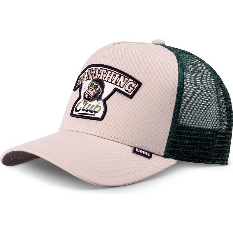 gorra-trucker-khaki-y-verde-hft-do-nothing-club-gorilla-de-djinns